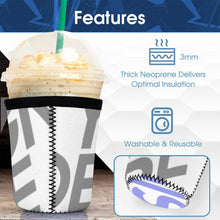 Charger l'image dans la galerie, Manchons Isolés 3 pièces pour Tasse à café Réutilisable Personnalisé avec Photo Logo Motif Texte