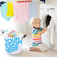 Charger l'image dans la galerie, Panier à linge / panier à linge sale en tissu Oxford personnalisé avec photo prénom texte
