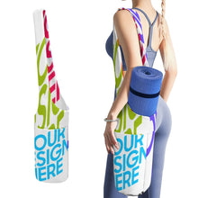 Charger l'image dans la galerie, Sac de rangement pour tapis de yoga en toile pliable personnalisé avec photo texte prénom (conception multi-images)