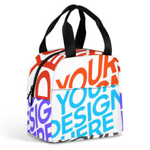 Charger l'image dans la galerie, Boîtes à bento portables imperméables, sacs à déjeuner isolés réutilisables à la mode personnalisée avec prénom motif texte (conception multi-images)