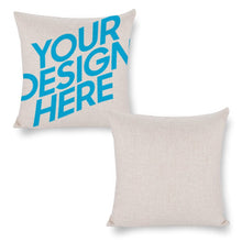 Charger l'image dans la galerie, Taie d'oreiller personnalisée en coton et lin (impression recto) (2 pièces dans 1 groupe)