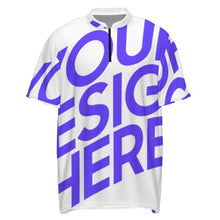 Charger l'image dans la galerie, T-shirt de course pour hommes à manches courtes avec zip MXLD005 personnalisé avec photo texte prénom