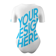 Charger l'image dans la galerie, Barboteuse body à manches courtes col rond femme personnalisée avec photo motif logo texte