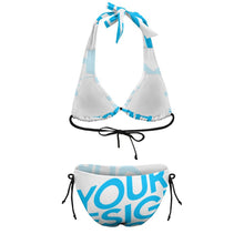 Charger l'image dans la galerie, Bikini triangle deux pièces ample grande taille femme BK2131 personnalisé avec photo logo motif texte