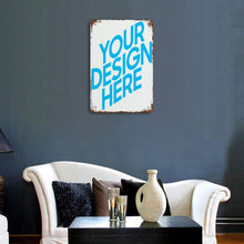 Charger l'image dans la galerie, Peinture personnalisée en feuille de fer avec rouille (Version verticale)