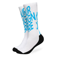 Charger l'image dans la galerie, Chaussettes longues en coton à fond noir FS0808003 Personnalisé
