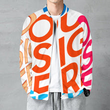 Charger l'image dans la galerie, Vestes pour hommes blouson college WY10 personnalisé avec photos motif texte(conception multi-images)