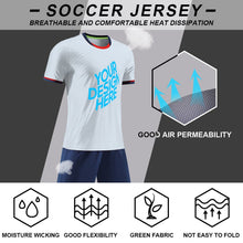 Charger l'image dans la galerie, Maillot de foot / uniforme de football adulte JG6319 Personnalisé avec des chiffres et des lettres