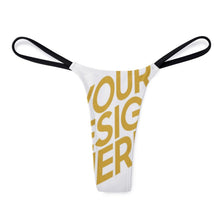 Charger l'image dans la galerie, String slip femme sexy charmant D42 personnalisé avec photo motif logo texte (impression des multi-images)
