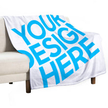 Charger l'image dans la galerie, Couverture en flanelle durable (impression recto-verso) JJ0519080 impression personnalisé avec image logo motif texte