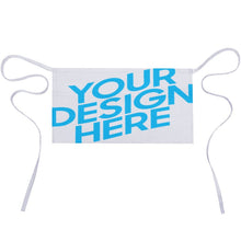 Charger l'image dans la galerie, Demi-tablier imperméable unisexe avec poche avant pour café restaurant cuisine personnalisé avec photo texte prénom