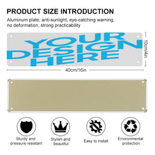 Charger l'image dans la galerie, Panneau indicateur / plaque signe en fer GY0903318 Personnalisé avec nom et logo