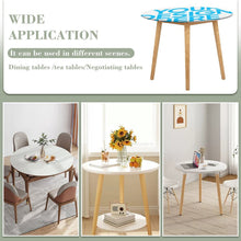 Charger l'image dans la galerie, Nappe de table ronde en tissu oxford imperméable personnalisée avec photo texte motif