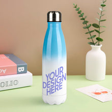 Charger l'image dans la galerie, Gourde en acier inoxydable / Bouteille d'eau en cola personnalisé avec votre photo logo prénom