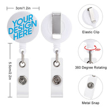 Charger l'image dans la galerie, Insigne porte-badge d'identification personnalisé avec image texte motif logo