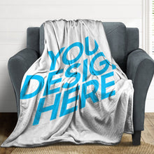 Charger l'image dans la galerie, Couverture de lit canapé en peluche douce confortable personnalisé avec photo image texte motif logo
