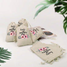 Charger l'image dans la galerie, 8 pièces sacs de rangement lin poches de serrage personnalisé avec photo texte motif logo