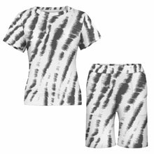 Charger l'image dans la galerie, Impression d’image unique Grande taille Ensemble ensemble short t shirt femme NTZ personnalisé avec photo logo texte motif