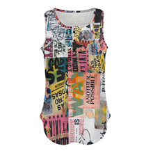 Charger l'image dans la galerie, Impression d’image unique Gilet sans manche col rond femme BCT personnalisé avec image logo texte motif