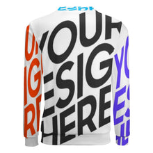 Charger l'image dans la galerie, Sweat shirt Pull-over sans poche homme personnalisé avec photo logo texte motif (impression des multi-images)