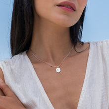 Charger l'image dans la galerie, Collier Pendentif Hexagonal en argent sterling 925 pour femme homme X0053 gravure personnalisé avec texte prénom