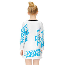 Charger l'image dans la galerie, Robe enfant à manches longues personnalisée et design avec votre nom ou texte