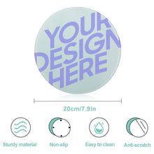Charger l'image dans la galerie, Planche à Découper en Verre Trempé Personnalisée Avec Texte Motif Logo Photo