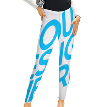 Charger l'image dans la galerie, Legging pantalon chic sport femme NZ205 personnalisé avec photo motif texte logo (impression d'image unique)