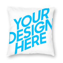 Charger l'image dans la galerie, Taies d'oreiller / Housses de coussin carrée en peluche 45cmx45cm personnalisée avec photo prénom impression recto-verso