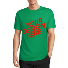 Charger l'image dans la galerie, T-shirt unisexe 100 % coton biologique imprimé sur le devant personnalisé avec photo texte prénom