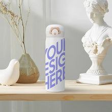 Charger l'image dans la galerie, Tasse isotherme en acier inoxydable 350 ml / tasse pour café à l'eau personnalisée avec texte logo photo