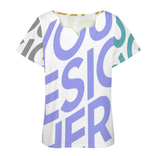 Charger l'image dans la galerie, Impression multi-images T-shirt BBT manches courtes irreguliers personnalisé avec photo logo texte motif