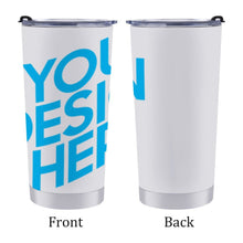Charger l'image dans la galerie, Gobelet avec paille pour voiture personnalisé avec photo image logo motif texte