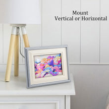 Charger l'image dans la galerie, Cadre photo en bois Naturel (version horizontale) personnalisé avec photo logo texte motif