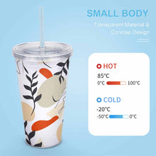 Charger l'image dans la galerie, Gobelet avec paille plastique double couche personnalisé avec photo logo motif texte