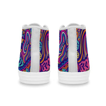 Charger l'image dans la galerie, Chaussures en toile montantes unisexe femme homme tendance personnalisées avec photo motif texte logo