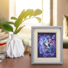 Charger l'image dans la galerie, Cadre photo en bois Naturel (version verticale) personnalisé avec photo logo texte motif