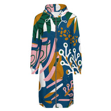 Charger l'image dans la galerie, Sweats à capuche zippés hoodies long pour femme personnalisé avec photo logo texte motif
