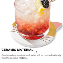 Charger l'image dans la galerie, Dessous de verre en céramique / Sous-verres en forme de chat 4/6 pièces personnalisé avec photo logo texte motif