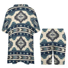 Charger l'image dans la galerie, Impression des multi-images chemise à col v à manches femme dolman ensemble de deux pièces OTZ personnalisé avec votre Logo / Prénom