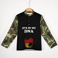 Charger l'image dans la galerie, Sweat-shirt d'hiver coupe ample à col cheminée boutons hommes personnalisée avec photo texte (impression complète multi-images)