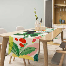 Charger l'image dans la galerie, Chemin de table en lin personnalisé avec photo image logo motif texte