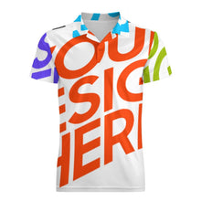 Charger l'image dans la galerie, Polo d'été homme impression multi-images HT personnaliser avec logo texte motif photos