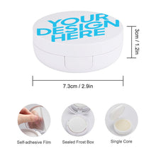 Charger l'image dans la galerie, Boîte à coussin d'air de forme ronde personnalisée avec texte motif logo image