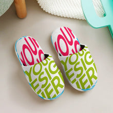 Charger l'image dans la galerie, Chaussons d'intérieur en coton pour enfants tout imprimé, adaptés aux filles et aux garçons personnalisée avec photo motif texte
