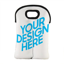 Charger l'image dans la galerie, Sac à vin blanc personnalisé pour une seule bouteille 17*37cm