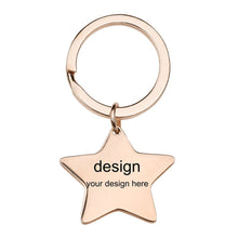 Charger l'image dans la galerie, Boucle clé en métal (5 formes au choix) porte-clés personnalisé avec texte prénom nombre