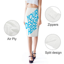 Charger l'image dans la galerie, Jupe crayon taille haute FS0819001 impression personnalisée avec motif image logo texte