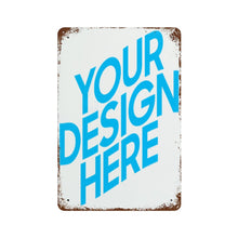 Charger l'image dans la galerie, Peinture personnalisée en feuille de fer avec rouille (Version verticale)