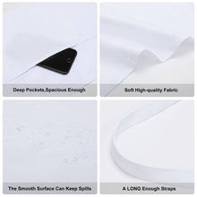 Charger l'image dans la galerie, Demi-tablier imperméable unisexe avec poche avant pour café restaurant cuisine personnalisé avec photo texte prénom